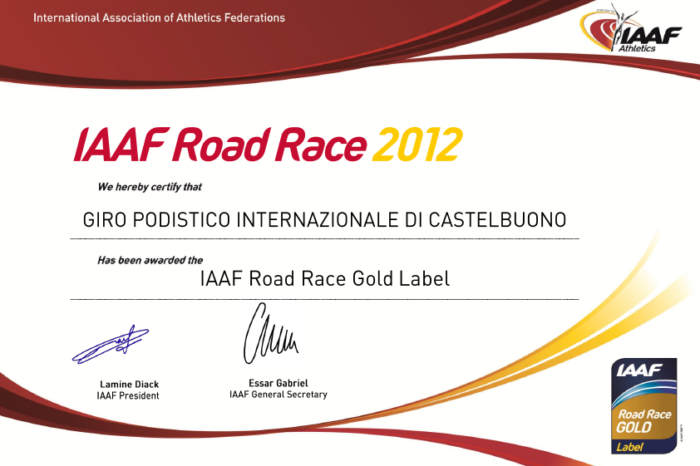 Il Giro di Castelbuono è "Gold Label Events IAAF"