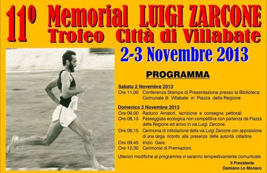 Presentazione dell’11° “Memorial Luigi Zarcone”