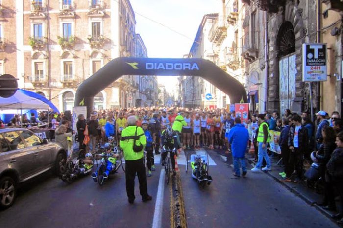 Franco Carpinteri e Tatiana Betta primi alla “Maratonina di Catania”