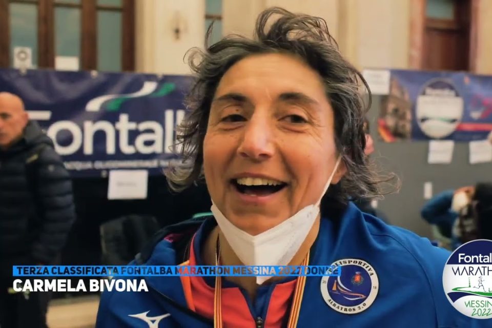 Intervista Carmela Bivona, terza classificata Fontalba Marathon Messina 2022 donne